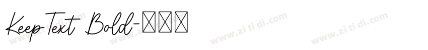KeepText Bold字体转换